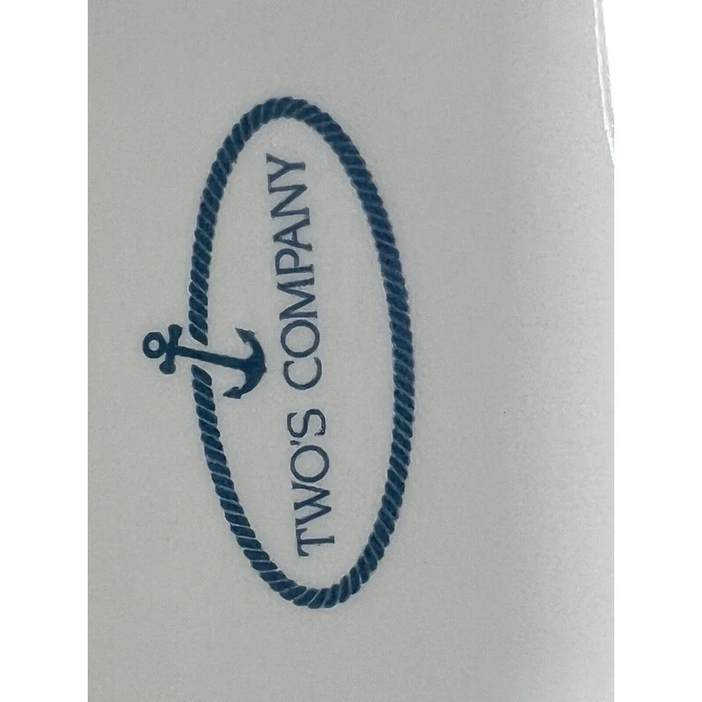 Twos Company Nautical Rowboat‎ Serving Dish Set Coastal Cottage Decor